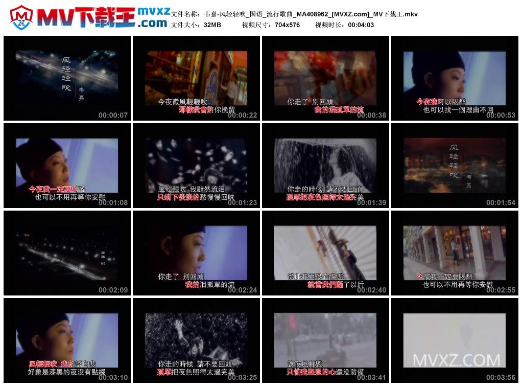 韦嘉-风轻轻吹_国语_流行歌曲_MA408962